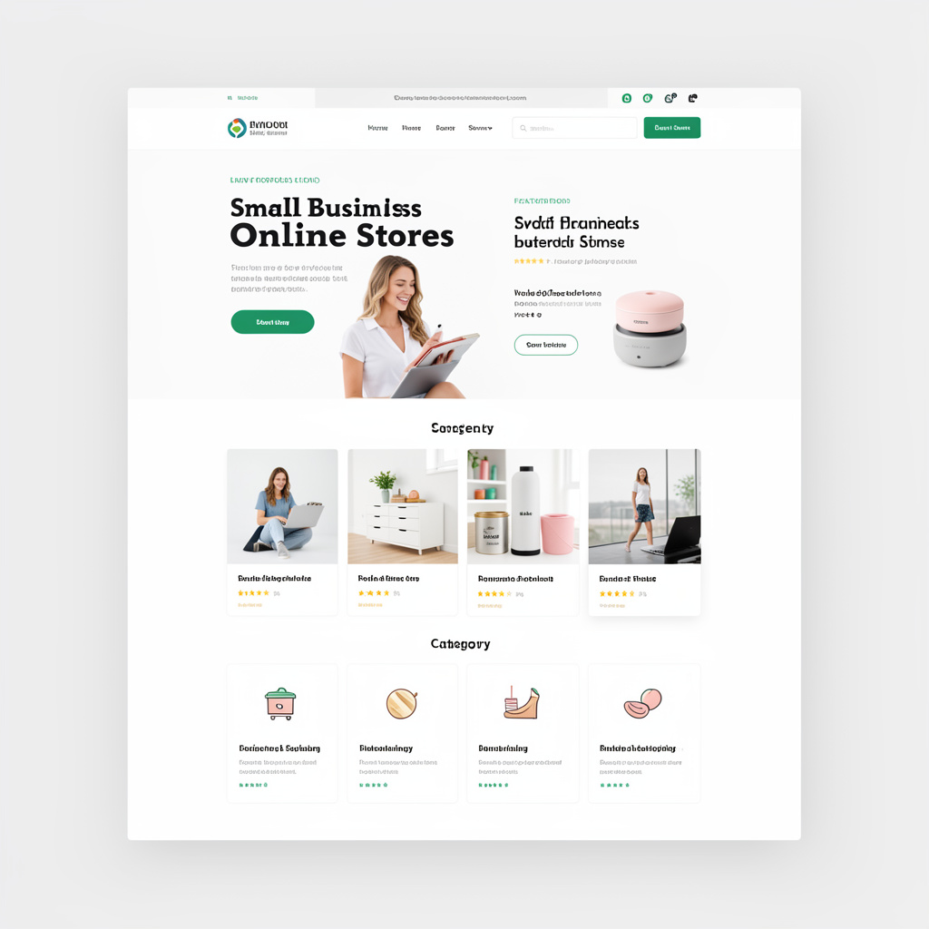 E-commerce website platform for small business online stores